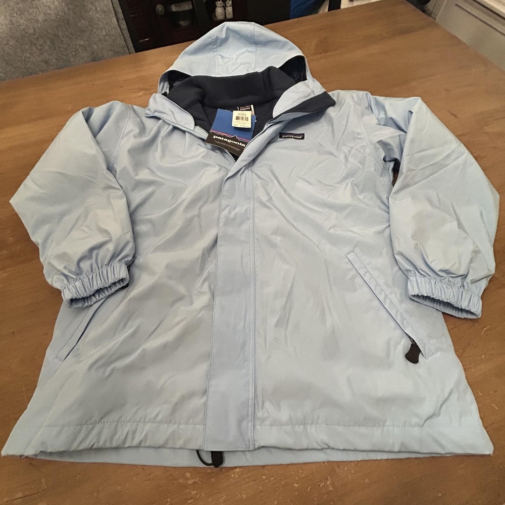Vintage Patagonia Jacket Youth Large 12 Light Blue 3-in-1 Infurno Hooded 00s NEW